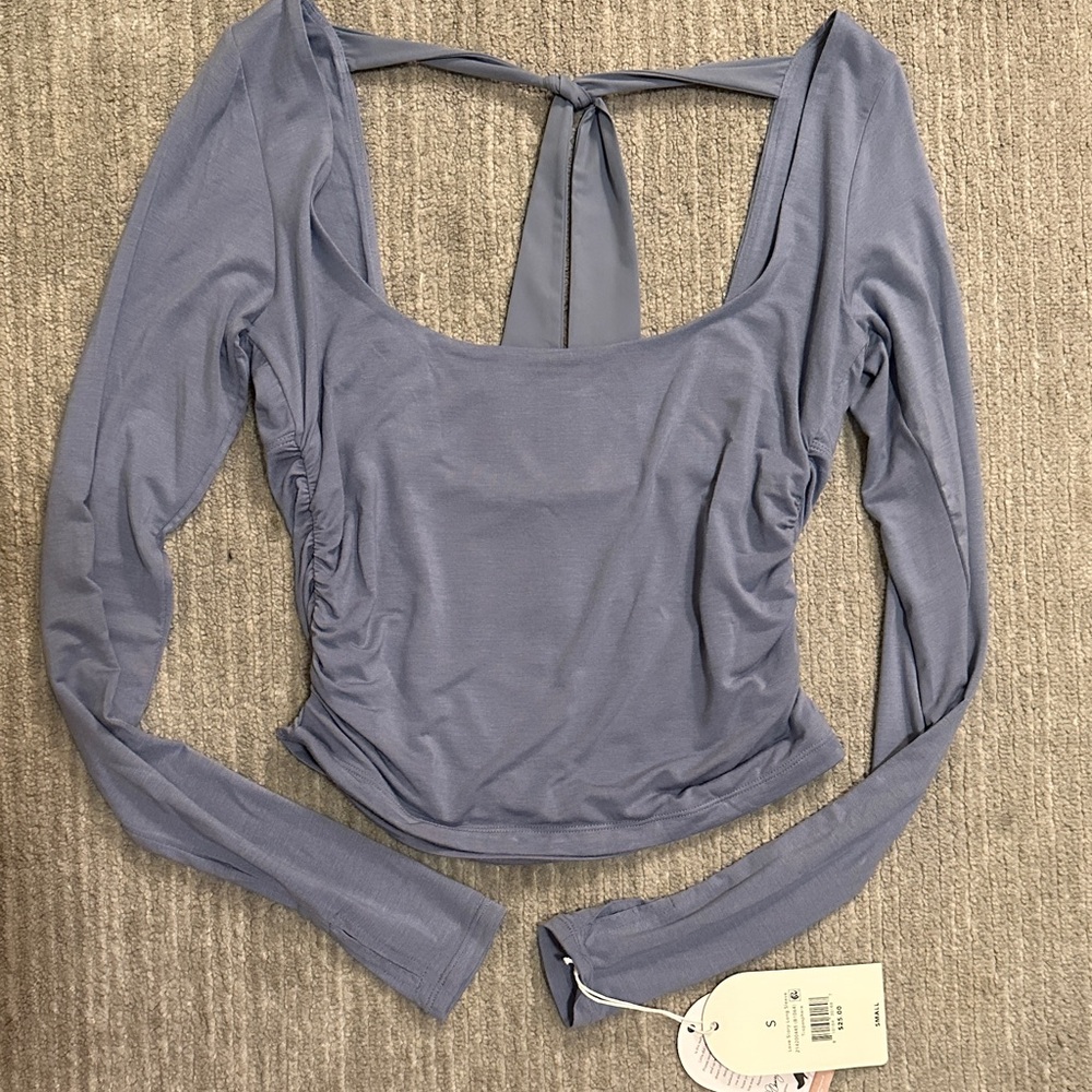 Women's Long Sleeve Blue Top